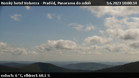 Horský hotel Volareza - Praděd - Panorama do údolí - 3.6.2023 v 10:00