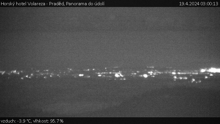 Horský hotel Volareza - Praděd - Panorama do údolí - 19.4.2024 v 03:00