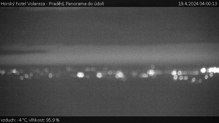 Horský hotel Volareza - Praděd - Panorama do údolí - 19.4.2024 v 04:00