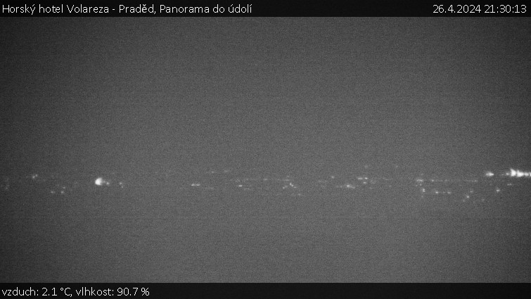 Horský hotel Volareza - Praděd - Panorama do údolí - 26.4.2024 v 21:30