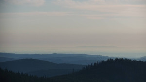 Horský hotel Volareza - Praděd - Panorama do údolí - 27.4.2024 v 06:30