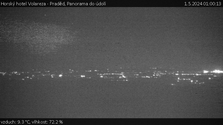 Horský hotel Volareza - Praděd - Panorama do údolí - 1.5.2024 v 01:00