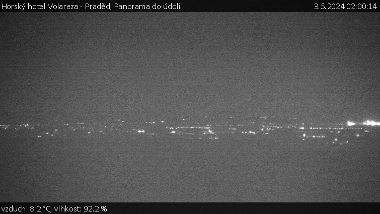 Horský hotel Volareza - Praděd - Panorama do údolí - 3.5.2024 v 02:00
