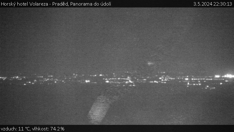 Horský hotel Volareza - Praděd - Panorama do údolí - 3.5.2024 v 22:30