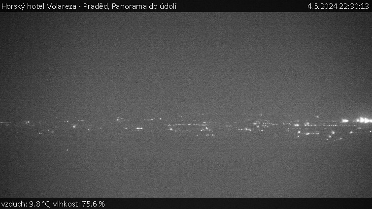 Horský hotel Volareza - Praděd - Panorama do údolí - 4.5.2024 v 22:30