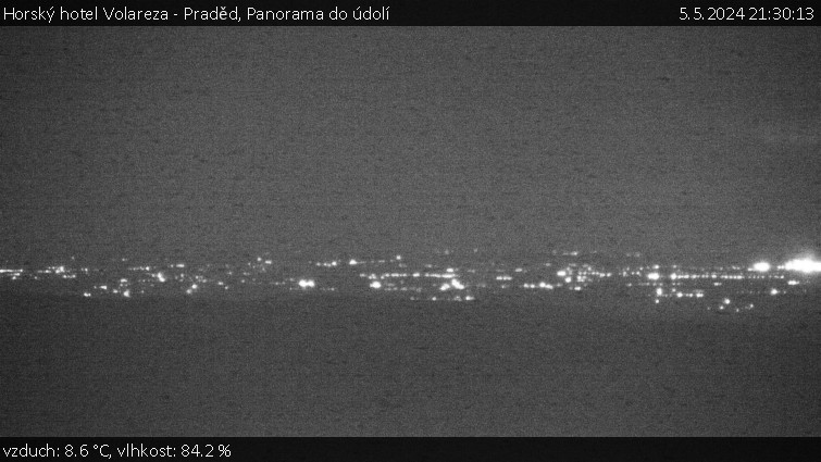 Horský hotel Volareza - Praděd - Panorama do údolí - 5.5.2024 v 21:30