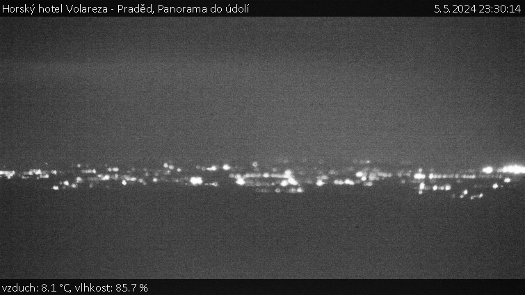 Horský hotel Volareza - Praděd - Panorama do údolí - 5.5.2024 v 23:30