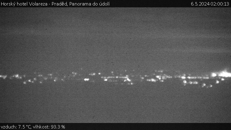 Horský hotel Volareza - Praděd - Panorama do údolí - 6.5.2024 v 02:00