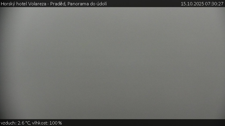 Horský hotel Volareza - Praděd - Panorama do údolí - 15.10.2025 v 07:30 Horský hotel Volareza - Praděd - Panorama do údolí - 15.10.2025 v 07:30