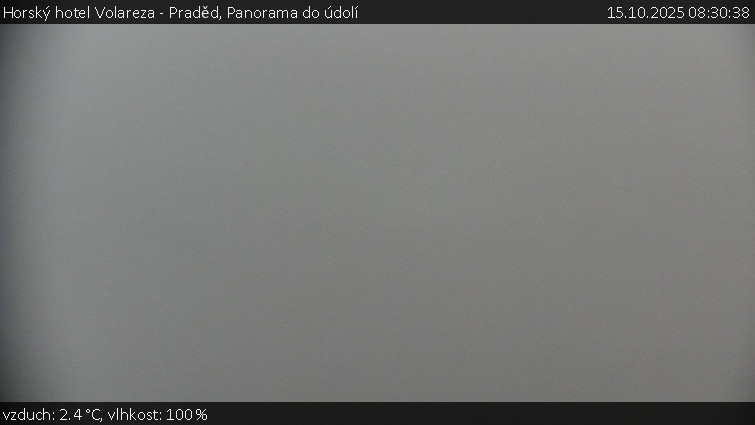 Horský hotel Volareza - Praděd - Panorama do údolí - 15.10.2025 v 08:30 Horský hotel Volareza - Praděd - Panorama do údolí - 15.10.2025 v 08:30