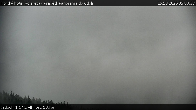 Horský hotel Volareza - Praděd - Panorama do údolí - 15.10.2025 v 09:00 Horský hotel Volareza - Praděd - Panorama do údolí - 15.10.2025 v 09:00
