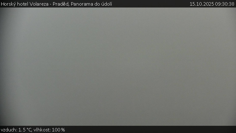 Horský hotel Volareza - Praděd - Panorama do údolí - 15.10.2025 v 09:30 Horský hotel Volareza - Praděd - Panorama do údolí - 15.10.2025 v 09:30