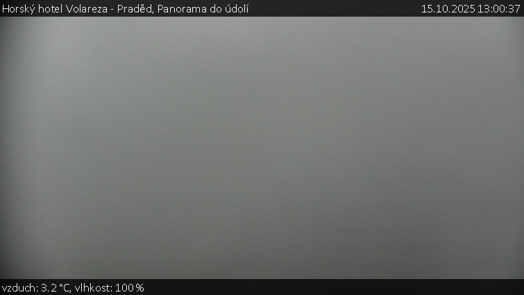 Horský hotel Volareza - Praděd - Panorama do údolí - 15.10.2025 v 13:00 Horský hotel Volareza - Praděd - Panorama do údolí - 15.10.2025 v 13:00