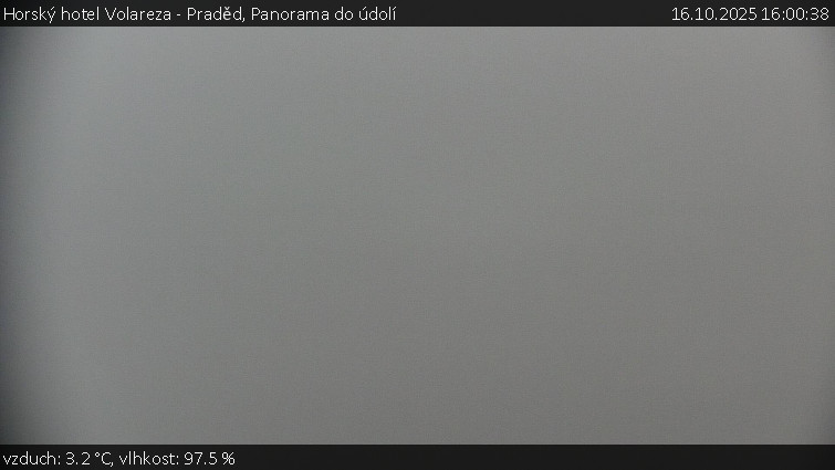 Horský hotel Volareza - Praděd - Panorama do údolí - 16.10.2025 v 16:00 Horský hotel Volareza - Praděd - Panorama do údolí - 16.10.2025 v 16:00