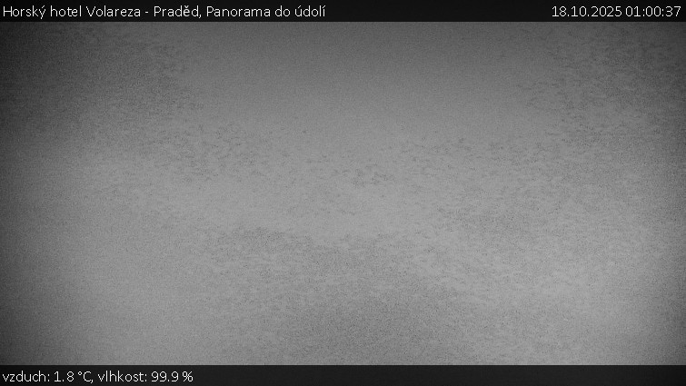 Horský hotel Volareza - Praděd - Panorama do údolí - 18.10.2025 v 01:00 Horský hotel Volareza - Praděd - Panorama do údolí - 18.10.2025 v 01:00