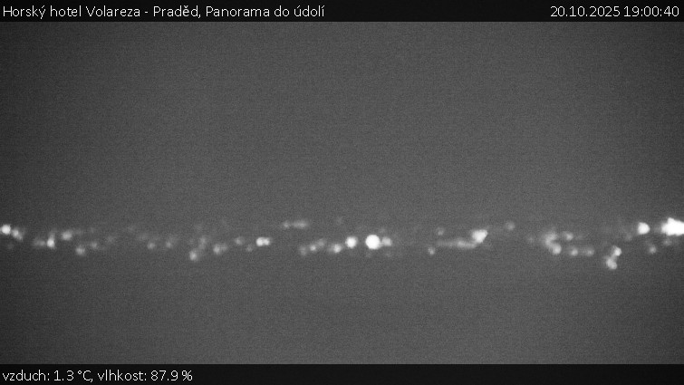 Horský hotel Volareza - Praděd - Panorama do údolí - 20.10.2025 v 19:00 Horský hotel Volareza - Praděd - Panorama do údolí - 20.10.2025 v 19:00