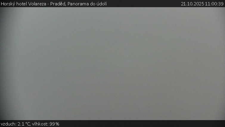 Horský hotel Volareza - Praděd - Panorama do údolí - 21.10.2025 v 11:00 Horský hotel Volareza - Praděd - Panorama do údolí - 21.10.2025 v 11:00