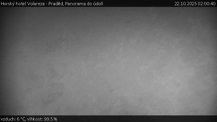 Horský hotel Volareza - Praděd - Panorama do údolí - 22.10.2025 v 02:00 Horský hotel Volareza - Praděd - Panorama do údolí - 22.10.2025 v 02:00