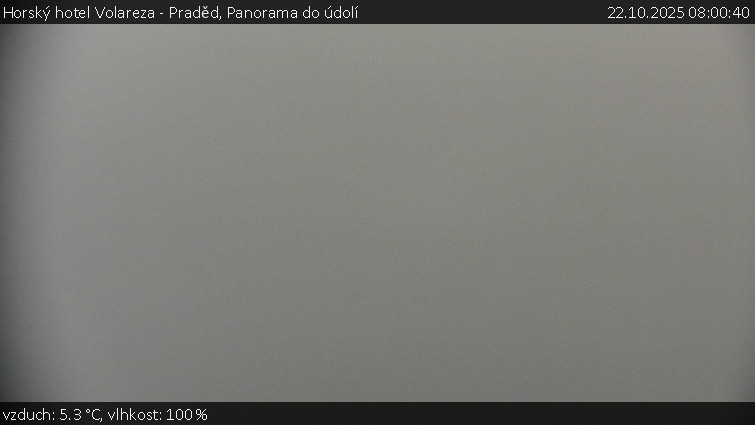 Horský hotel Volareza - Praděd - Panorama do údolí - 22.10.2025 v 08:00 Horský hotel Volareza - Praděd - Panorama do údolí - 22.10.2025 v 08:00