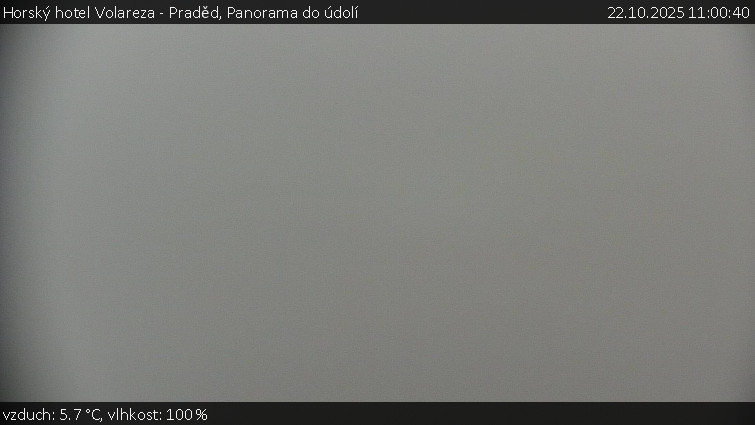Horský hotel Volareza - Praděd - Panorama do údolí - 22.10.2025 v 11:00 Horský hotel Volareza - Praděd - Panorama do údolí - 22.10.2025 v 11:00