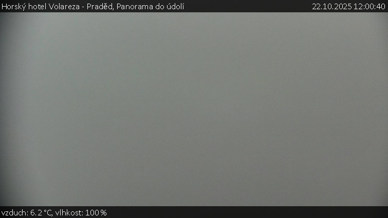 Horský hotel Volareza - Praděd - Panorama do údolí - 22.10.2025 v 12:00 Horský hotel Volareza - Praděd - Panorama do údolí - 22.10.2025 v 12:00