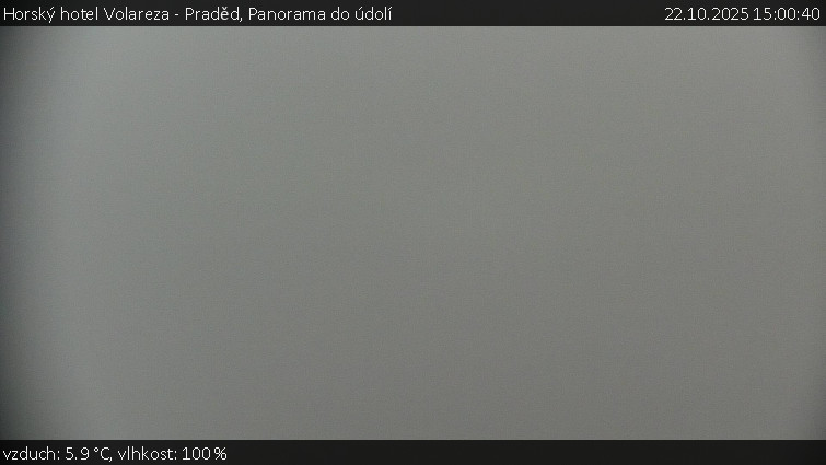 Horský hotel Volareza - Praděd - Panorama do údolí - 22.10.2025 v 15:00 Horský hotel Volareza - Praděd - Panorama do údolí - 22.10.2025 v 15:00