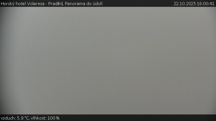 Horský hotel Volareza - Praděd - Panorama do údolí - 22.10.2025 v 16:00 Horský hotel Volareza - Praděd - Panorama do údolí - 22.10.2025 v 16:00