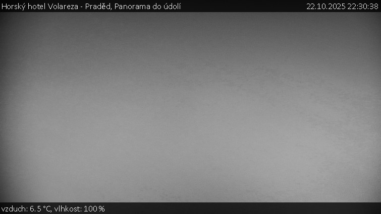 Horský hotel Volareza - Praděd - Panorama do údolí - 22.10.2025 v 22:30 Horský hotel Volareza - Praděd - Panorama do údolí - 22.10.2025 v 22:30