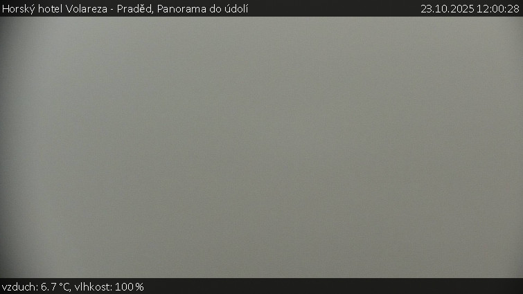 Horský hotel Volareza - Praděd - Panorama do údolí - 23.10.2025 v 12:00 Horský hotel Volareza - Praděd - Panorama do údolí - 23.10.2025 v 12:00
