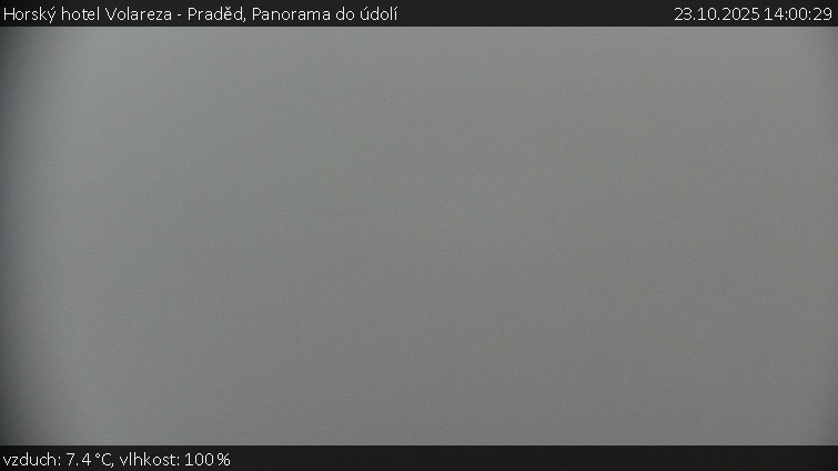 Horský hotel Volareza - Praděd - Panorama do údolí - 23.10.2025 v 14:00 Horský hotel Volareza - Praděd - Panorama do údolí - 23.10.2025 v 14:00