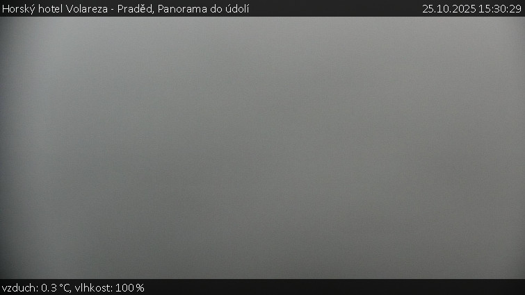 Horský hotel Volareza - Praděd - Panorama do údolí - 25.10.2025 v 15:30 Horský hotel Volareza - Praděd - Panorama do údolí - 25.10.2025 v 15:30