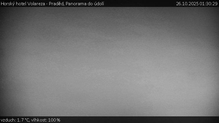 Horský hotel Volareza - Praděd - Panorama do údolí - 26.10.2025 v 01:30 Horský hotel Volareza - Praděd - Panorama do údolí - 26.10.2025 v 01:30