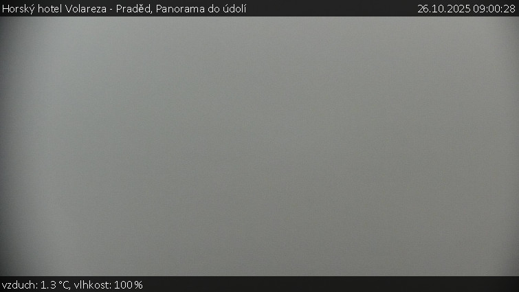 Horský hotel Volareza - Praděd - Panorama do údolí - 26.10.2025 v 09:00 Horský hotel Volareza - Praděd - Panorama do údolí - 26.10.2025 v 09:00