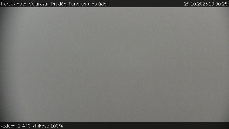 Horský hotel Volareza - Praděd - Panorama do údolí - 26.10.2025 v 10:00 Horský hotel Volareza - Praděd - Panorama do údolí - 26.10.2025 v 10:00
