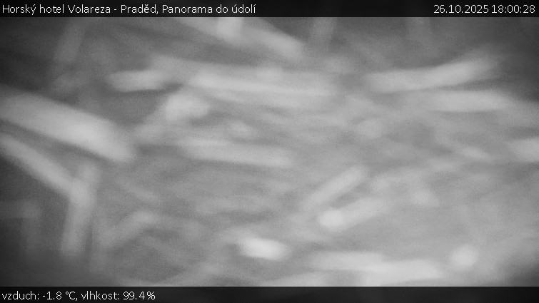 Horský hotel Volareza - Praděd - Panorama do údolí - 26.10.2025 v 18:00 Horský hotel Volareza - Praděd - Panorama do údolí - 26.10.2025 v 18:00
