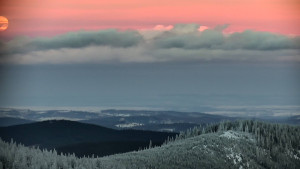 Horský hotel Volareza - Praděd - Panorama do údolí - 3.1.2026 v 16:00 Horský hotel Volareza - Praděd - Panorama do údolí - 3.1.2026 v 16:00