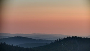 Horský hotel Volareza - Praděd - Panorama do údolí - 4.3.2026 v 07:00 Horský hotel Volareza - Praděd - Panorama do údolí - 4.3.2026 v 07:00