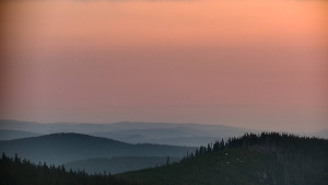 Horský hotel Volareza - Praděd - Panorama do údolí - 10.3.2026 v 06:30 Horský hotel Volareza - Praděd - Panorama do údolí - 10.3.2026 v 06:30