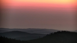 Horský hotel Volareza - Praděd - Panorama do údolí - 19.3.2026 v 05:30 Horský hotel Volareza - Praděd - Panorama do údolí - 19.3.2026 v 05:30