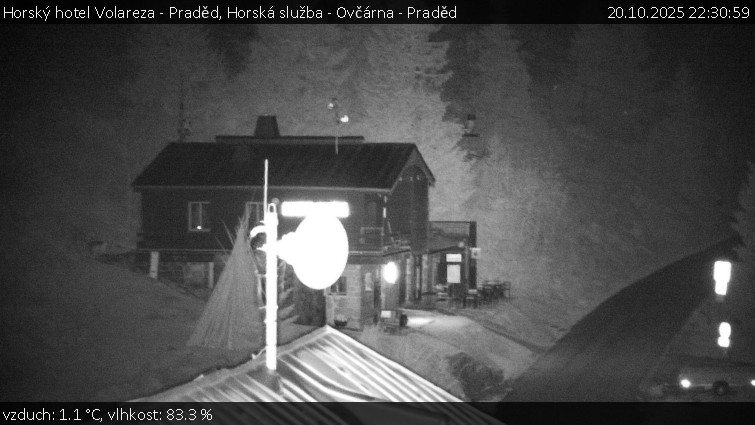 Horský hotel Volareza - Praděd - Horská služba - Ovčárna - Praděd - 20.10.2025 v 22:30 Horský hotel Volareza - Praděd - Horská služba - Ovčárna - Praděd - 20.10.2025 v 22:30