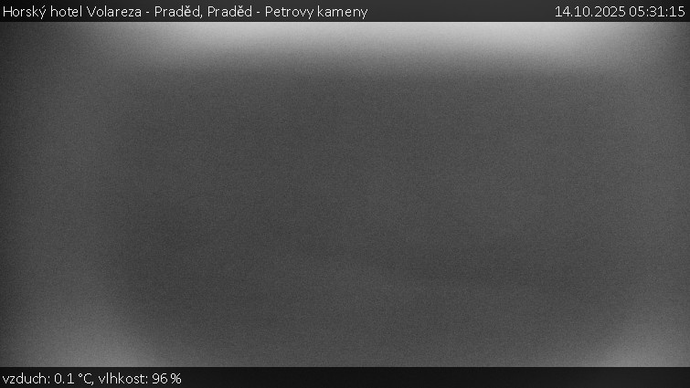 Horský hotel Volareza - Praděd - Praděd - Petrovy kameny - 14.10.2025 v 05:31 Horský hotel Volareza - Praděd - Praděd - Petrovy kameny - 14.10.2025 v 05:31