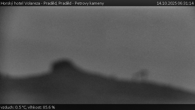 Horský hotel Volareza - Praděd - Praděd - Petrovy kameny - 14.10.2025 v 06:31 Horský hotel Volareza - Praděd - Praděd - Petrovy kameny - 14.10.2025 v 06:31