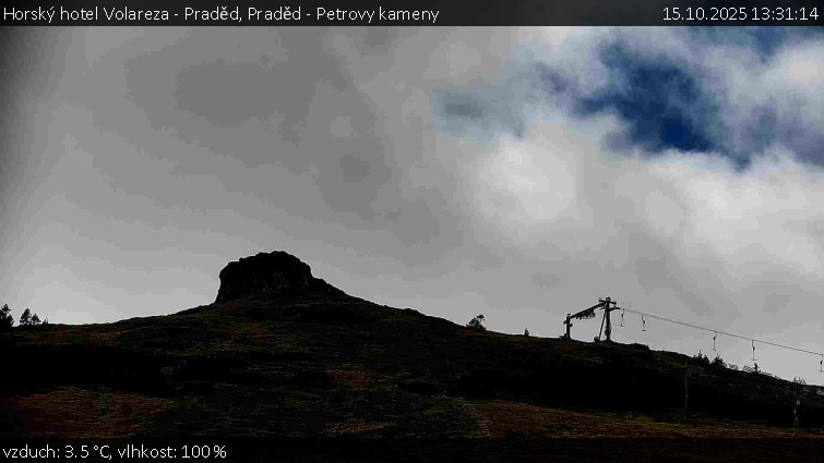 Horský hotel Volareza - Praděd - Praděd - Petrovy kameny - 15.10.2025 v 13:31 Horský hotel Volareza - Praděd - Praděd - Petrovy kameny - 15.10.2025 v 13:31