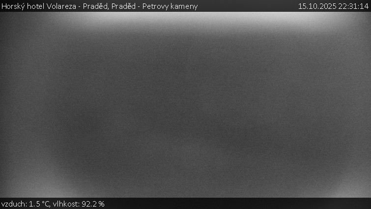 Horský hotel Volareza - Praděd - Praděd - Petrovy kameny - 15.10.2025 v 22:31 Horský hotel Volareza - Praděd - Praděd - Petrovy kameny - 15.10.2025 v 22:31