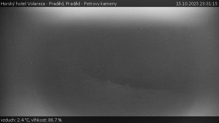 Horský hotel Volareza - Praděd - Praděd - Petrovy kameny - 15.10.2025 v 23:31 Horský hotel Volareza - Praděd - Praděd - Petrovy kameny - 15.10.2025 v 23:31