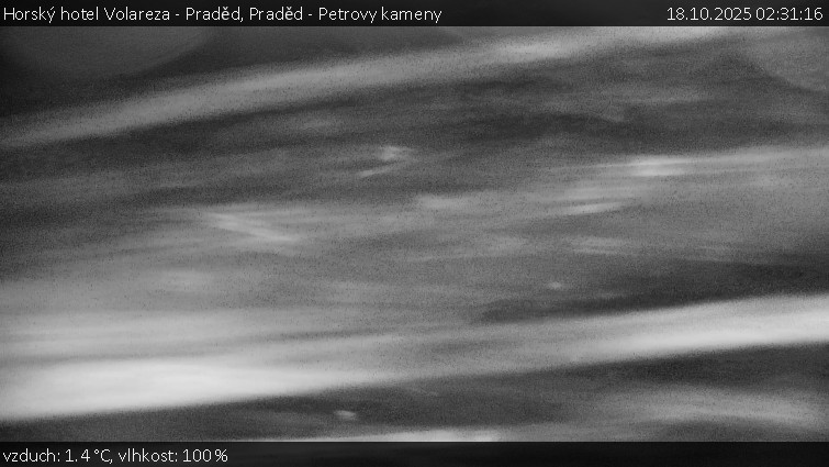 Horský hotel Volareza - Praděd - Praděd - Petrovy kameny - 18.10.2025 v 02:31 Horský hotel Volareza - Praděd - Praděd - Petrovy kameny - 18.10.2025 v 02:31