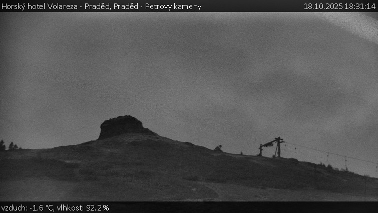 Horský hotel Volareza - Praděd - Praděd - Petrovy kameny - 18.10.2025 v 18:31 Horský hotel Volareza - Praděd - Praděd - Petrovy kameny - 18.10.2025 v 18:31