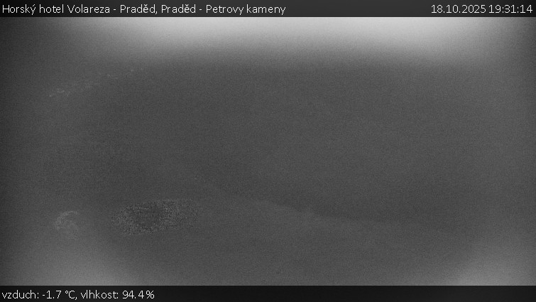 Horský hotel Volareza - Praděd - Praděd - Petrovy kameny - 18.10.2025 v 19:31 Horský hotel Volareza - Praděd - Praděd - Petrovy kameny - 18.10.2025 v 19:31