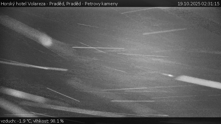 Horský hotel Volareza - Praděd - Praděd - Petrovy kameny - 19.10.2025 v 02:31 Horský hotel Volareza - Praděd - Praděd - Petrovy kameny - 19.10.2025 v 02:31