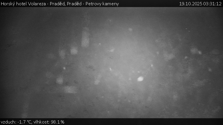 Horský hotel Volareza - Praděd - Praděd - Petrovy kameny - 19.10.2025 v 03:31 Horský hotel Volareza - Praděd - Praděd - Petrovy kameny - 19.10.2025 v 03:31
